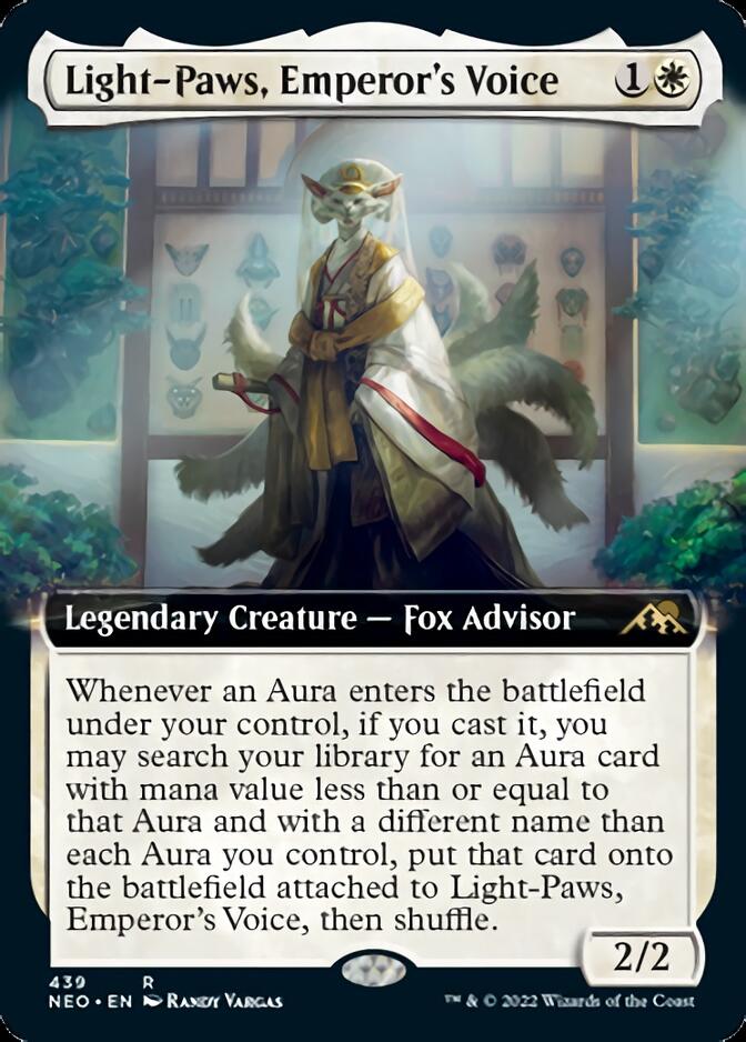Light-Paws, Emperor's Voice (Extended Art) [Kamigawa: Neon Dynasty] | Good Games Morley