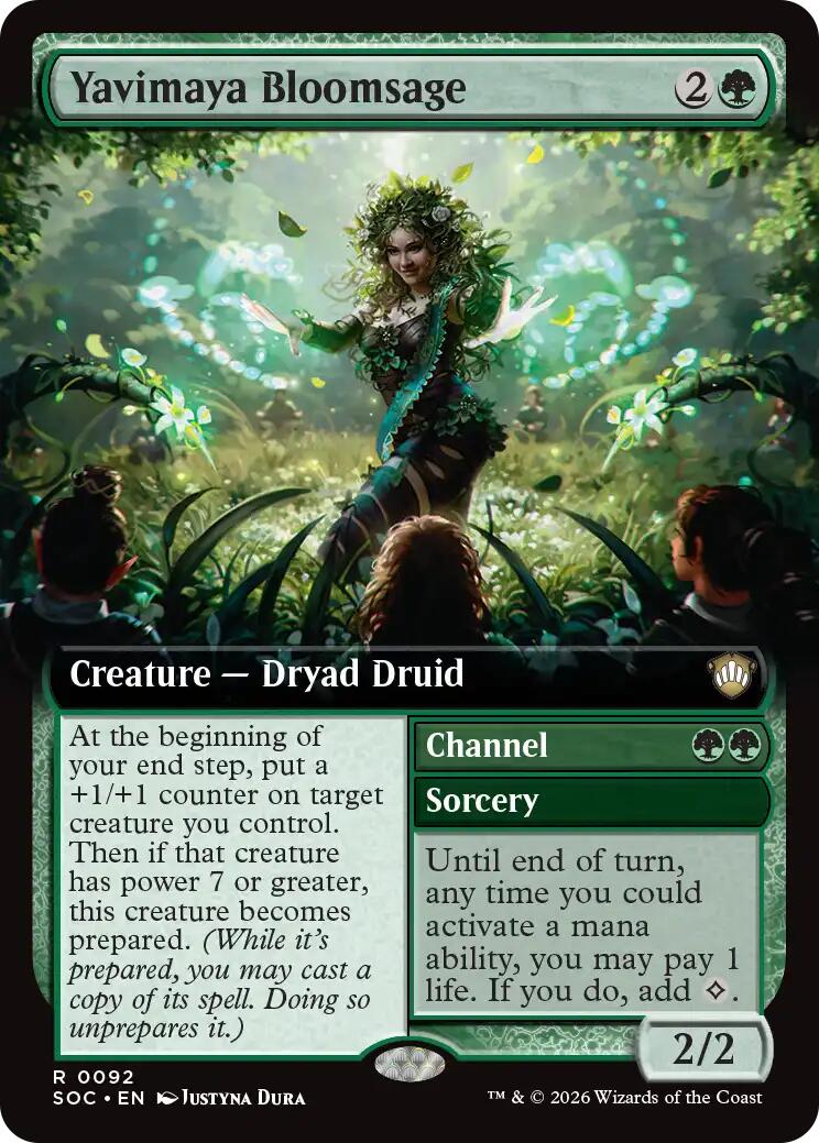 Yavimaya Bloomsage (Extended Art) [Secrets of Strixhaven Commander] | Good Games Morley