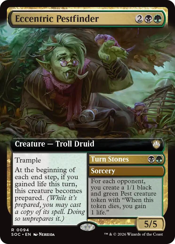 Eccentric Pestfinder (Extended Art) [Secrets of Strixhaven Commander] | Good Games Morley
