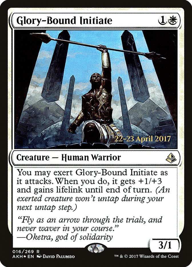 Glory-Bound Initiate [Amonkhet Prerelease Promos] | Good Games Morley