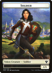 Elemental (003) // Soldier Double-Sided Token [Commander 2020 Tokens] | Good Games Morley