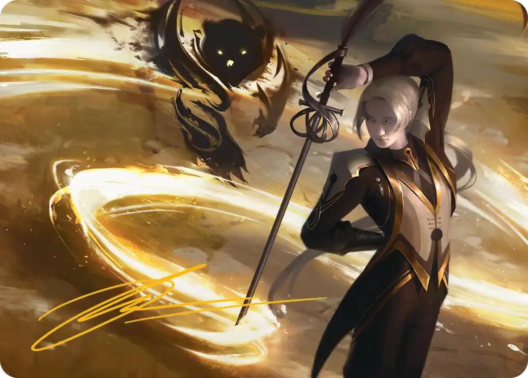 Rapier Wit Art Card (Gold-Stamped Signature) [Secrets of Strixhaven Art Series] | Good Games Morley