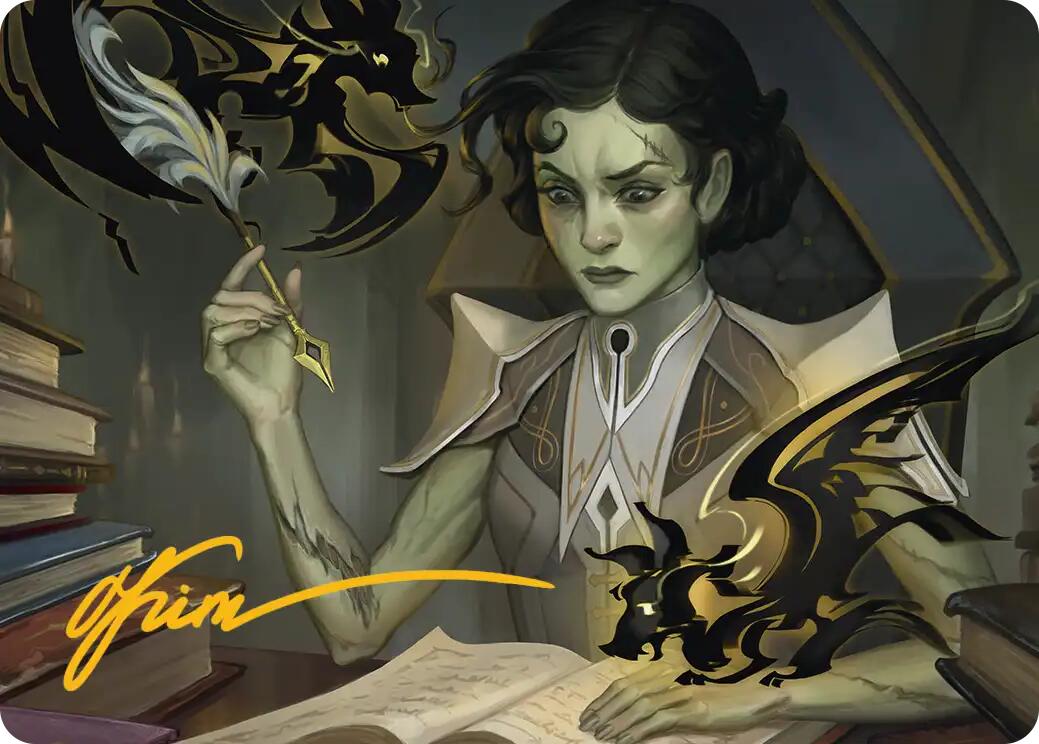 Eternal Student Art Card (Gold-Stamped Signature) [Secrets of Strixhaven Art Series] | Good Games Morley