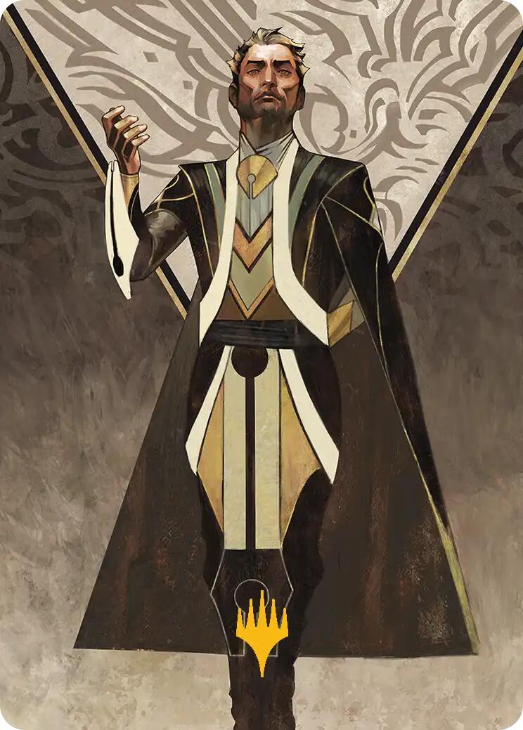 Ral Zarek, Guest Lecturer Art Card (Gold-Stamped Planeswalker Symbol) [Secrets of Strixhaven Art Series] | Good Games Morley