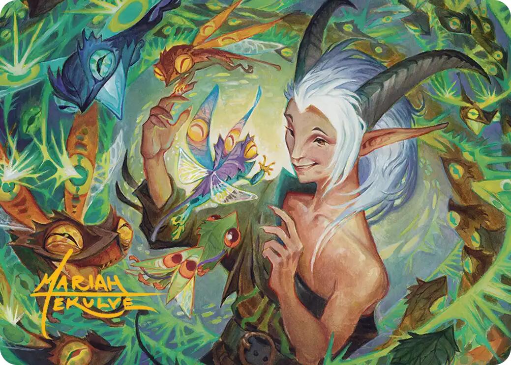 Lumaret's Favor Art Card (Gold-Stamped Signature) [Secrets of Strixhaven Art Series] | Good Games Morley
