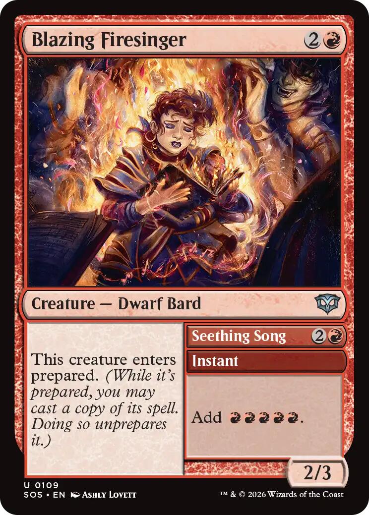 Blazing Firesinger [Secrets of Strixhaven] | Good Games Morley
