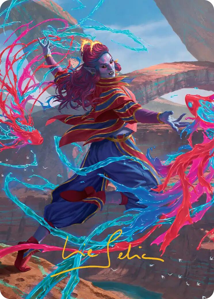 Rootha, Mastering the Moment Art Card (Gold-Stamped Signature) [Secrets of Strixhaven Art Series] | Good Games Morley