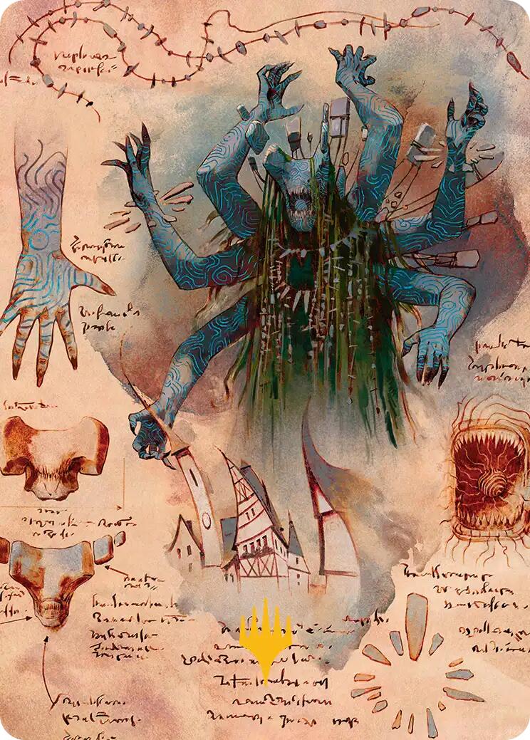 The Dawning Archaic Art Card (Gold-Stamped Planeswalker Symbol) [Secrets of Strixhaven Art Series] | Good Games Morley