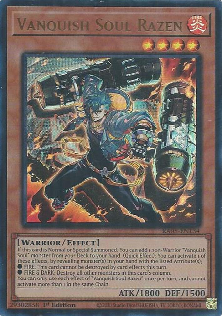 Vanquish Soul Razen (Ultra Rare) [RA05-EN134] Ultra Rare | Good Games Morley