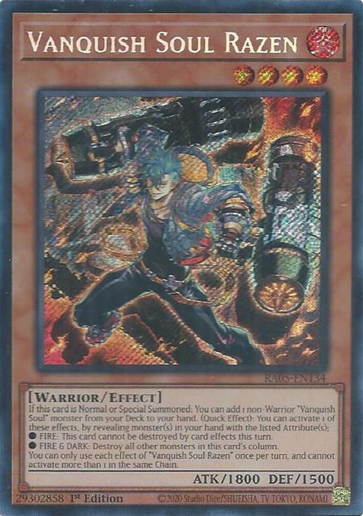 Vanquish Soul Razen (Secret Rare) [RA05-EN134] Secret Rare | Good Games Morley