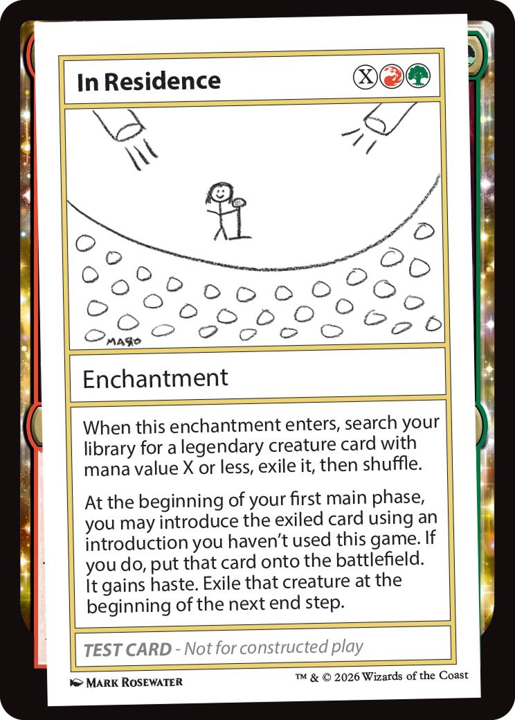 In Residence [Mystery Booster Playtest Cards] | Good Games Morley