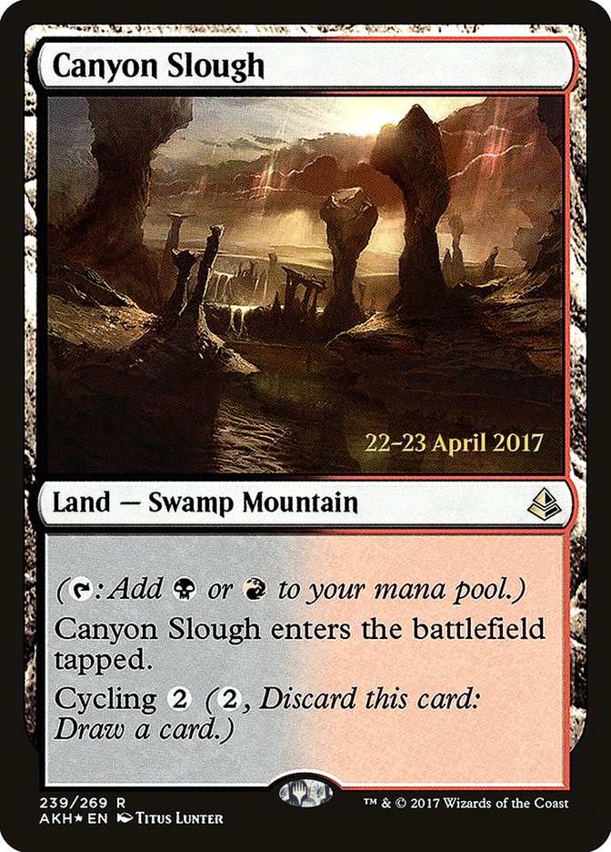 Canyon Slough [Amonkhet Prerelease Promos] | Good Games Morley