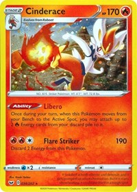 Cinderace (034/202) (Cosmos Holo) [Sword & Shield: Base Set] | Good Games Morley