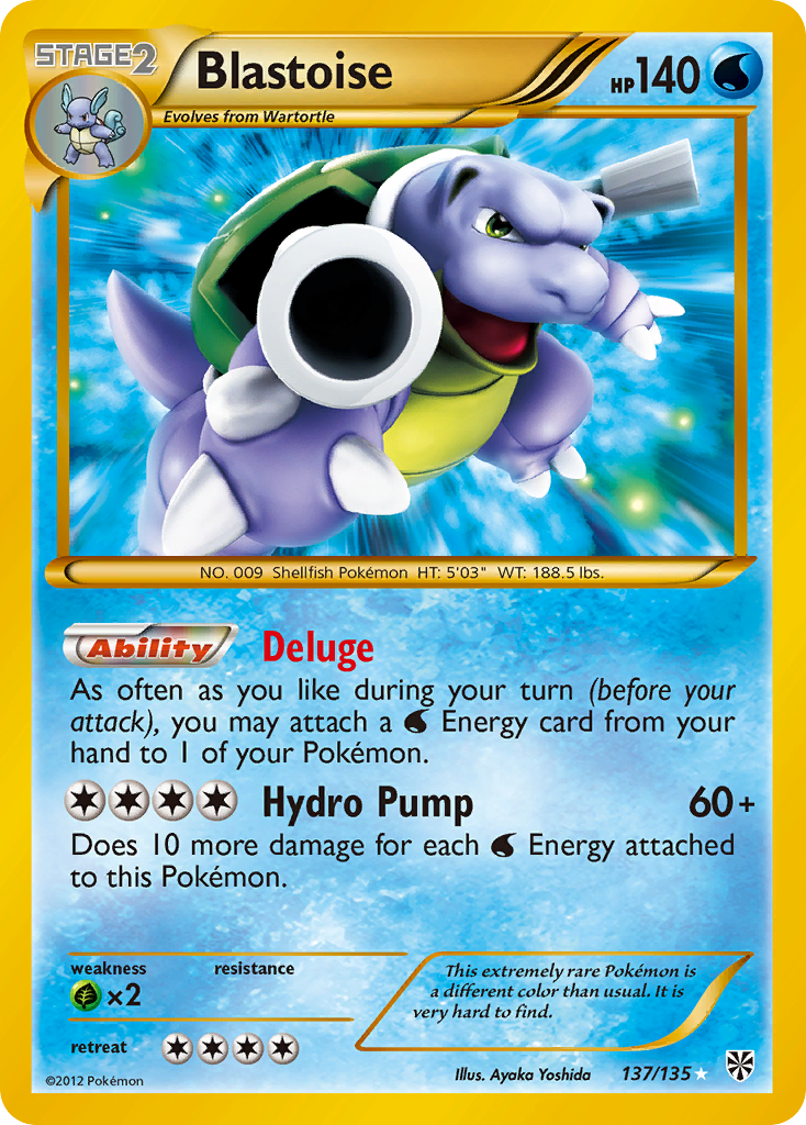 Blastoise (137/135) [Black & White: Plasma Storm] | Good Games Morley