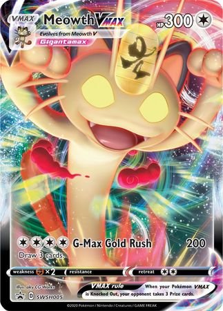 Meowth VMAX (SWSH005) [Sword & Shield: Black Star Promos] | Good Games Morley