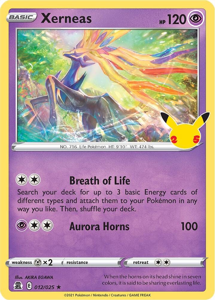 Xerneas 012/025 (Celebrations)  - Holofoil | Good Games Morley