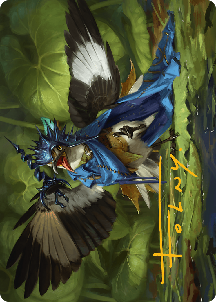 Mockingbird Art Card (Gold-Stamped Signature) [Bloomburrow Art Series] | Good Games Morley