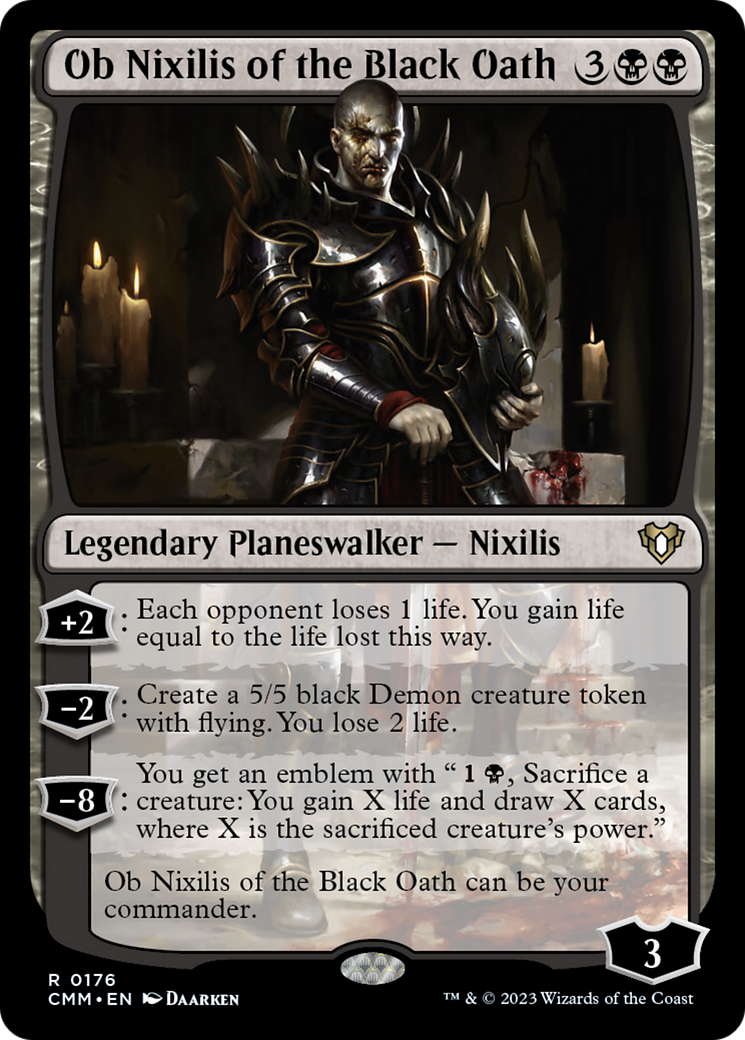 Ob Nixilis of the Black Oath [Commander Masters] | Good Games Morley