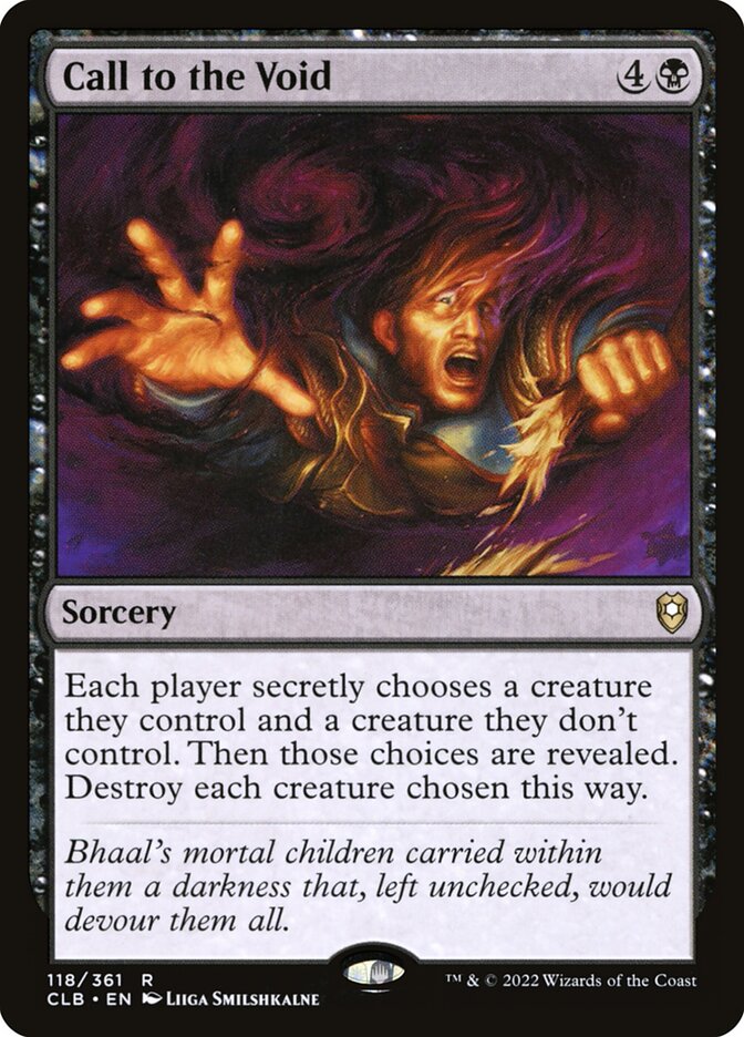 Call to the Void 118 (Commander Legends: Battle for Baldur's Gate)  - Foil | Good Games Morley