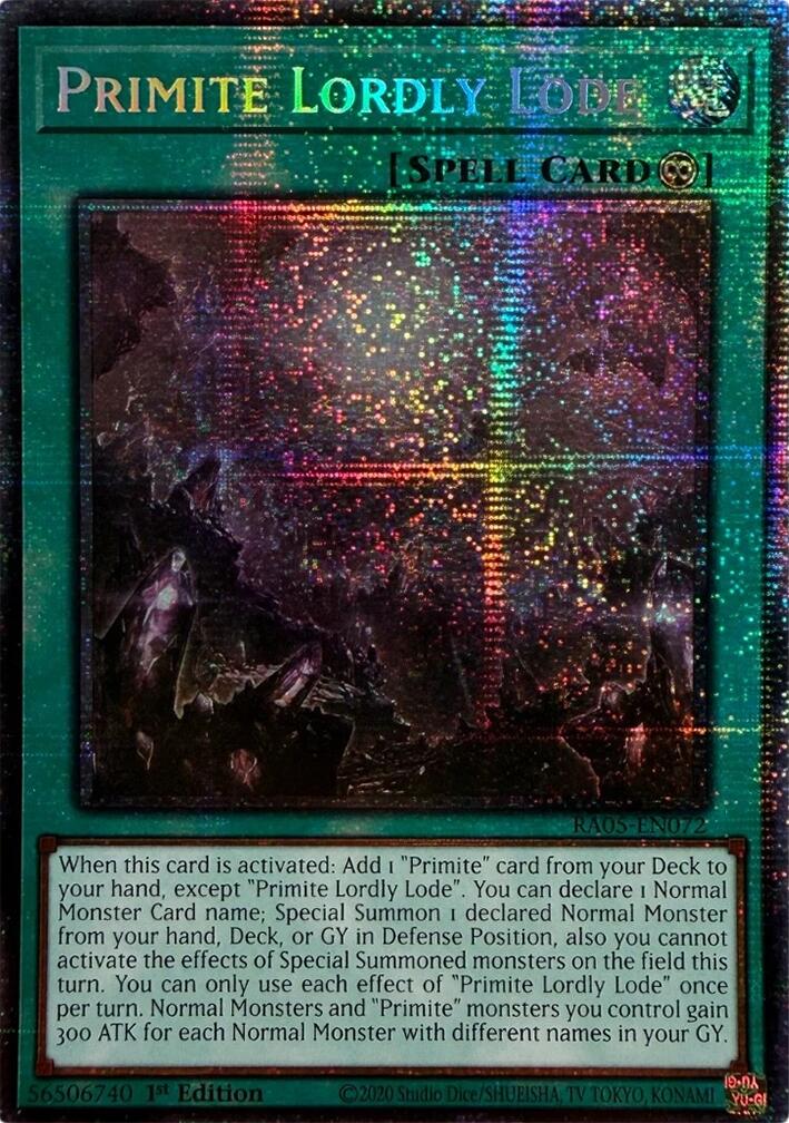 Primite Lordly Lode (Starlight Rare) [RA05-EN072] Starlight Rare | Good Games Morley