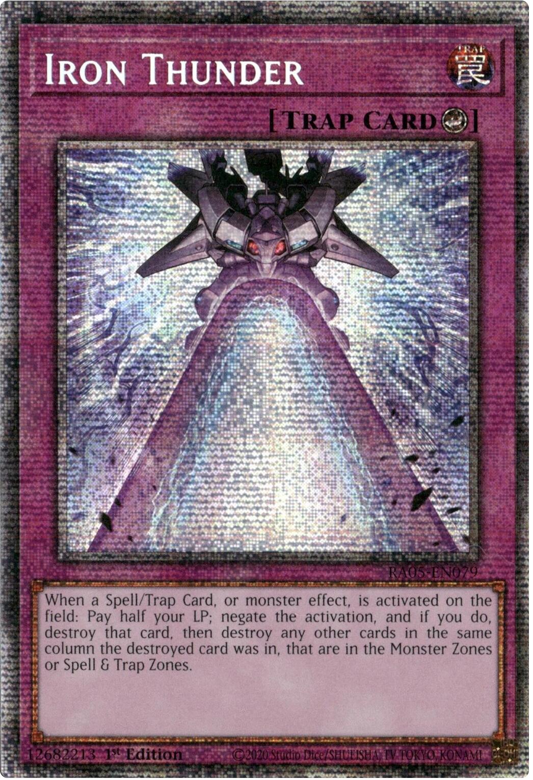 Iron Thunder (Starlight Rare) [RA05-EN079] Starlight Rare | Good Games Morley