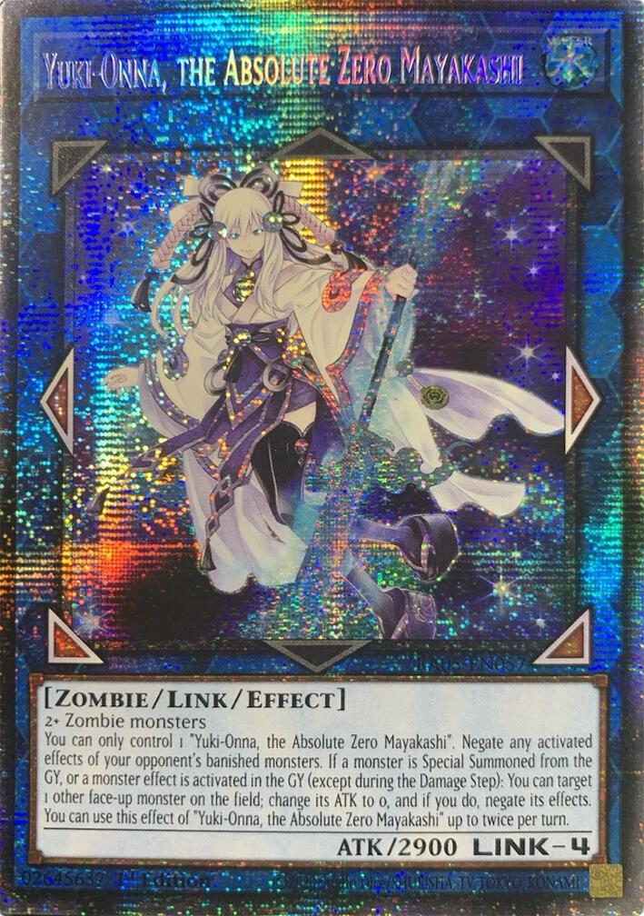 Yuki-Onna, the Absolute Zero Mayakashi (Starlight Rare) [RA05-EN057] Starlight Rare | Good Games Morley