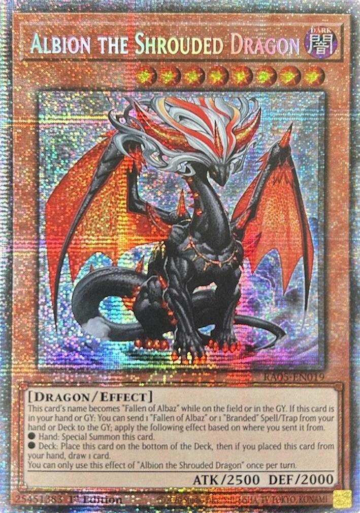 Albion the Shrouded Dragon (Starlight Rare) [RA05-EN019] Starlight Rare | Good Games Morley