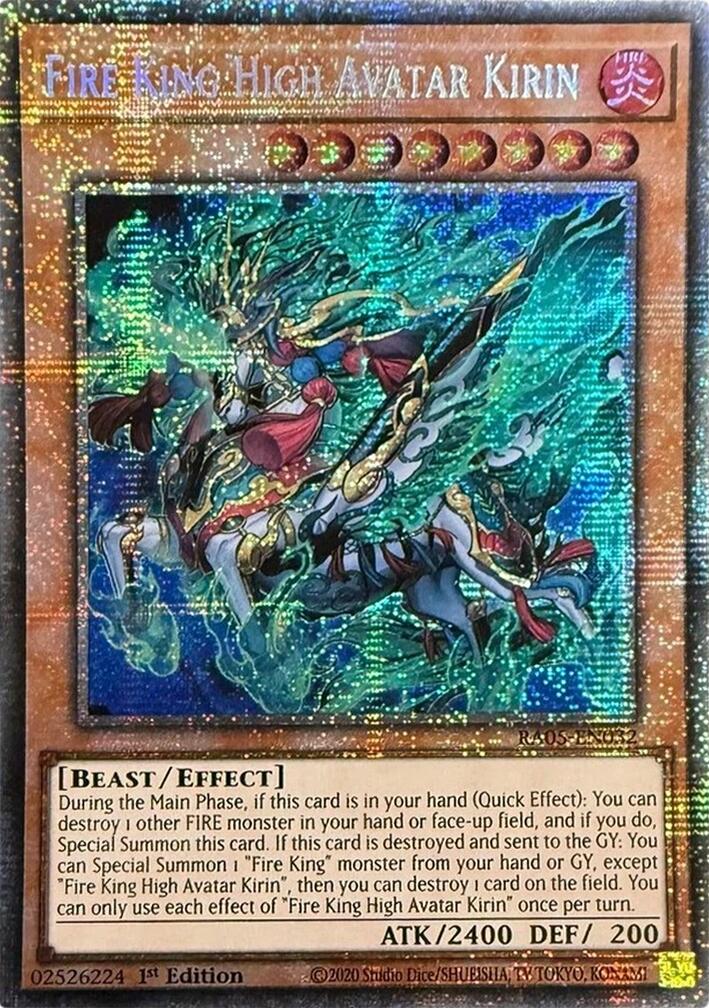 Fire King High Avatar Kirin (Starlight Rare) [RA05-EN032] Starlight Rare | Good Games Morley