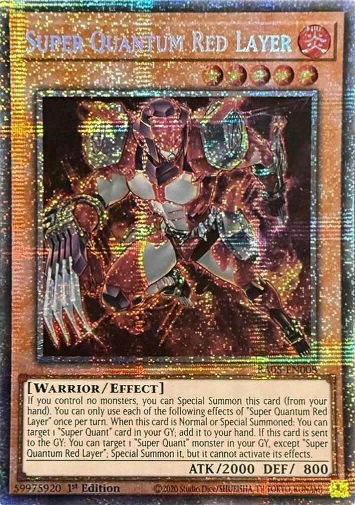 Super Quantum Red Layer (Starlight Rare) [RA05-EN008] Starlight Rare | Good Games Morley
