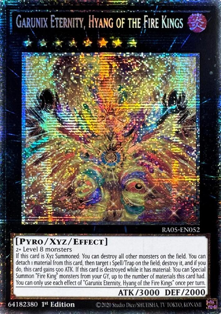 Garunix Eternity, Hyang of the Fire Kings (Starlight Rare) [RA05-EN052] Starlight Rare | Good Games Morley