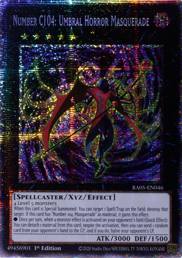 Number C104: Umbral Horror Masquerade (Starlight Rare) [RA05-EN046] Starlight Rare | Good Games Morley