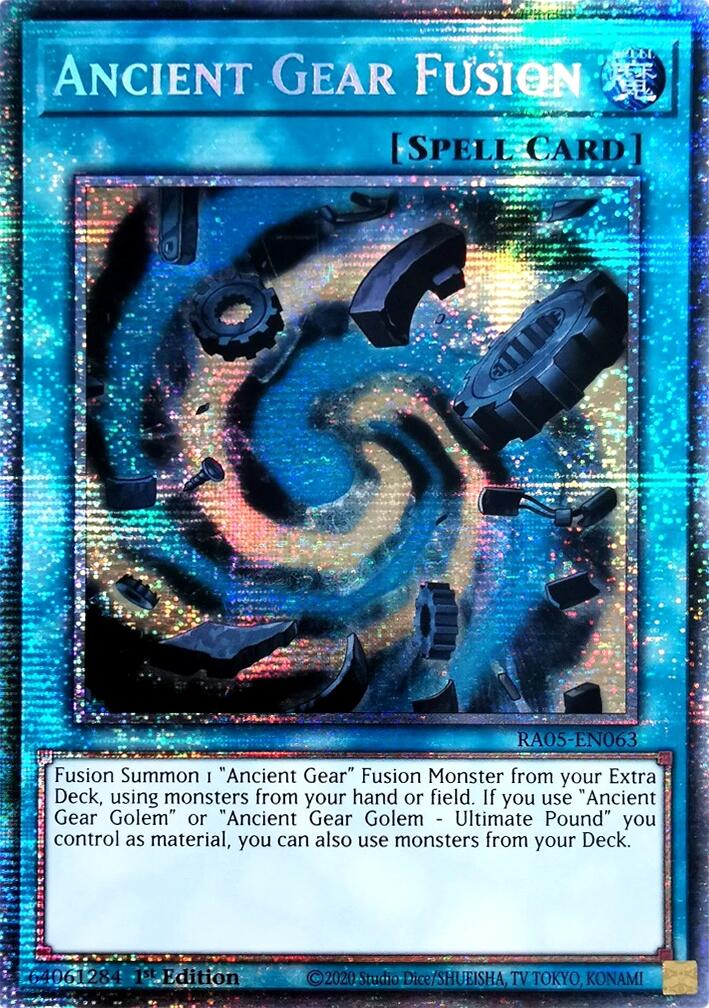 Ancient Gear Fusion (Starlight Rare) [RA05-EN063] Starlight Rare | Good Games Morley