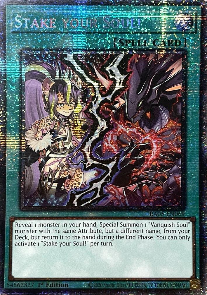 Stake your Soul! (Starlight Rare) [RA05-EN069] Starlight Rare | Good Games Morley