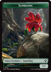 Saproling // Pest (0023) Double-Sided Token [Secrets of Strixhaven Commander Tokens] | Good Games Morley