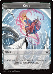 Spirit (0025) // Copy Double-Sided Token [Secrets of Strixhaven Commander Tokens] | Good Games Morley