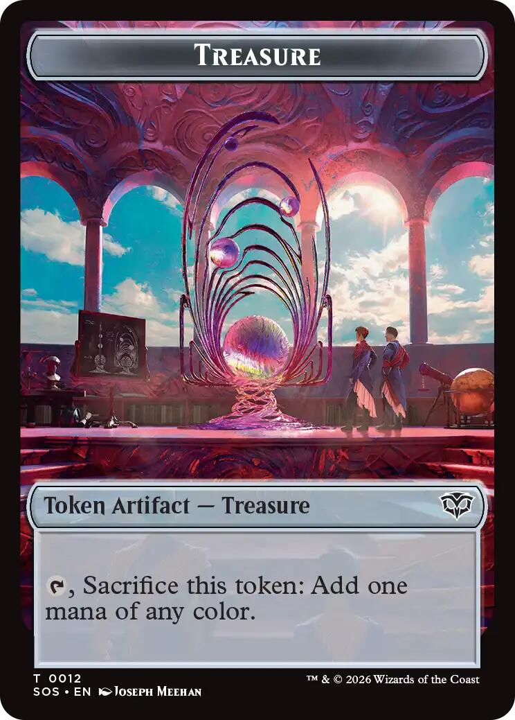 Phyrexian Germ // Treasure Double-Sided Token [Secrets of Strixhaven Commander Tokens] | Good Games Morley
