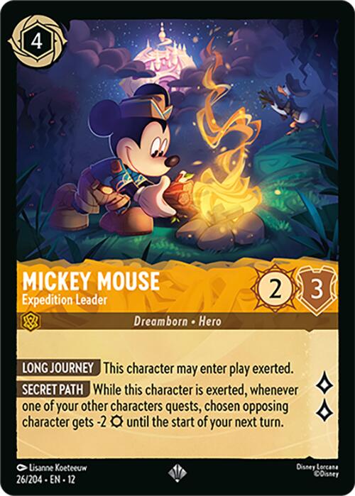 Mickey Mouse - Expedition Leader (26/204) [Wilds Unknown] | Good Games Morley