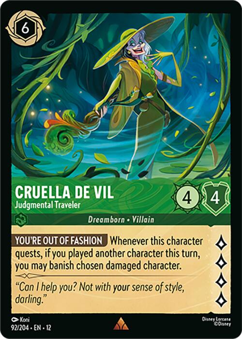 Cruella De Vil - Judgmental Traveler (92/204) [Wilds Unknown] | Good Games Morley