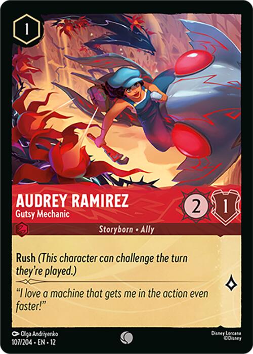 Audrey Ramirez - Gutsy Mechanic (107/204) [Wilds Unknown] | Good Games Morley