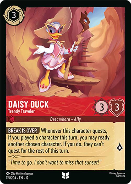 Daisy Duck - Trendy Traveler (115/204) [Wilds Unknown] | Good Games Morley