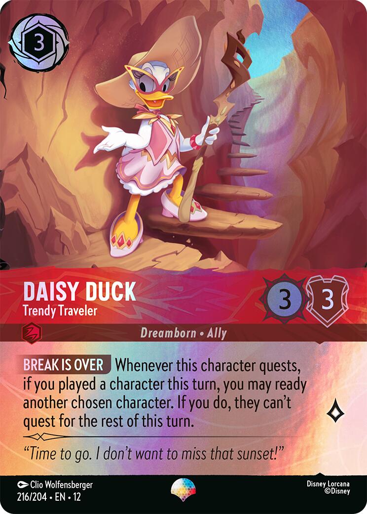 Daisy Duck - Trendy Traveler (Epic) (216/204) [Wilds Unknown] | Good Games Morley