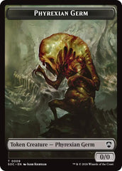 Phyrexian Germ // Thopter Double-Sided Token [Secrets of Strixhaven Commander Tokens] | Good Games Morley