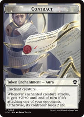 Contract // Pegasus Double-Sided Token [Secrets of Strixhaven Commander Tokens] | Good Games Morley