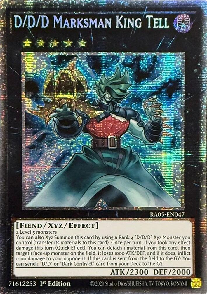 D/D/D Marksman King Tell (Starlight Rare) [RA05-EN047] Starlight Rare | Good Games Morley