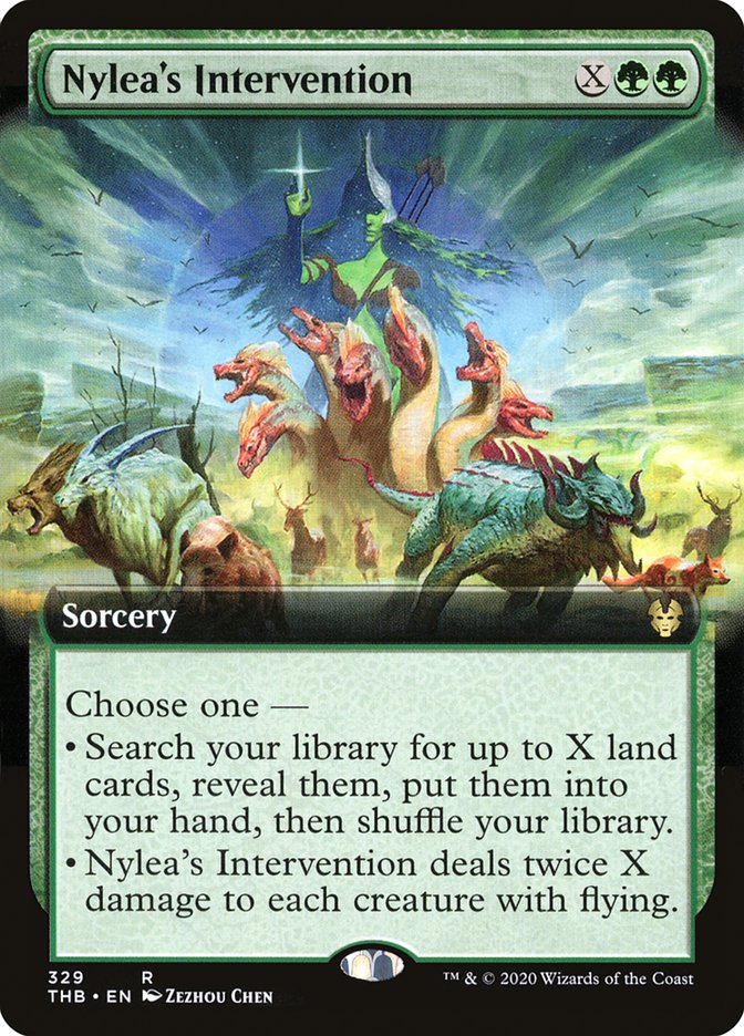Nylea's Intervention (Extended Art) [Theros Beyond Death] | Good Games Morley