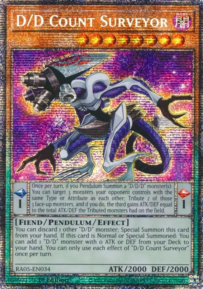 D/D Count Surveyor (Starlight Rare) [RA05-EN034] Starlight Rare | Good Games Morley
