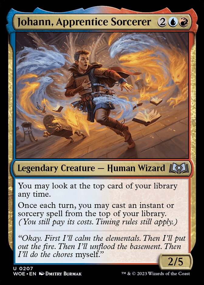 Johann, Apprentice Sorcerer 207 (Wilds of Eldraine)  | Good Games Morley