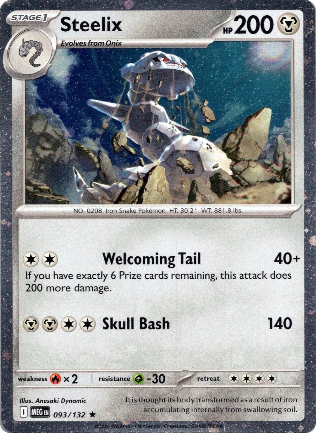 Steelix (093/132) (Cosmos Holo) [Mega Evolution: Base Set] | Good Games Morley