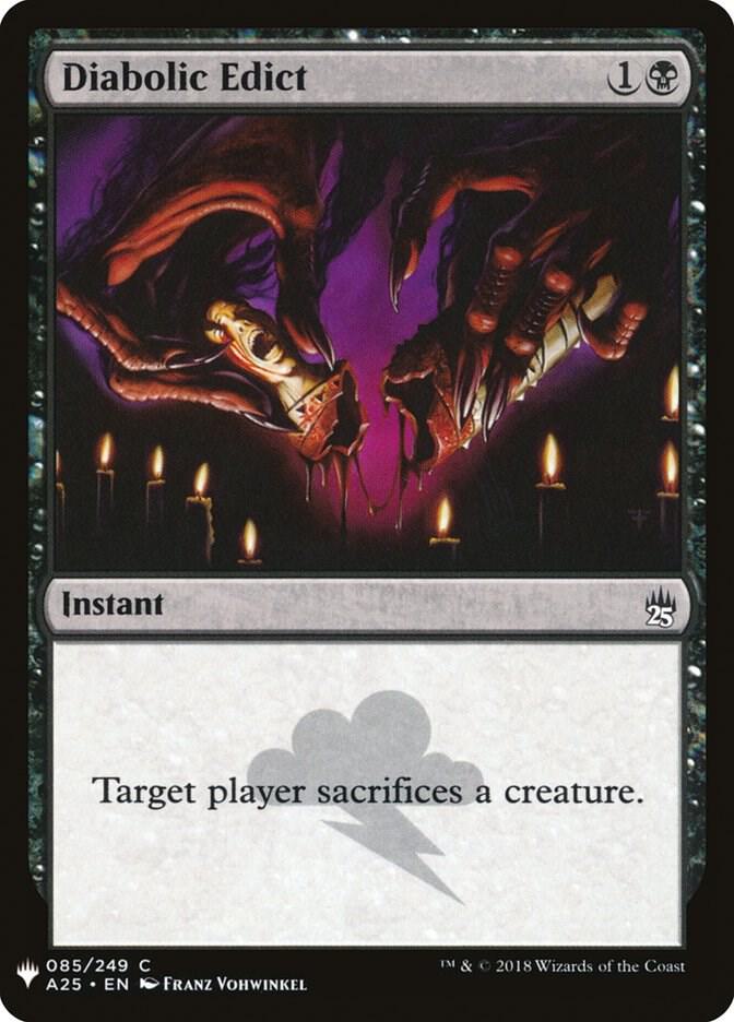 Diabolic Edict A25-85/5075 (The List Reprints)  | Good Games Morley