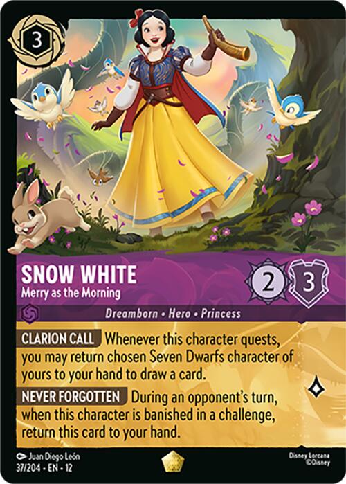 Snow White - Merry as the Morning (Foil) (37/204) [Wilds Unknown] | Good Games Morley
